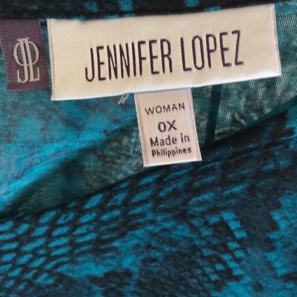 Jennifer Lopez Animal Print Top. Size OX - Picture 4 of 4